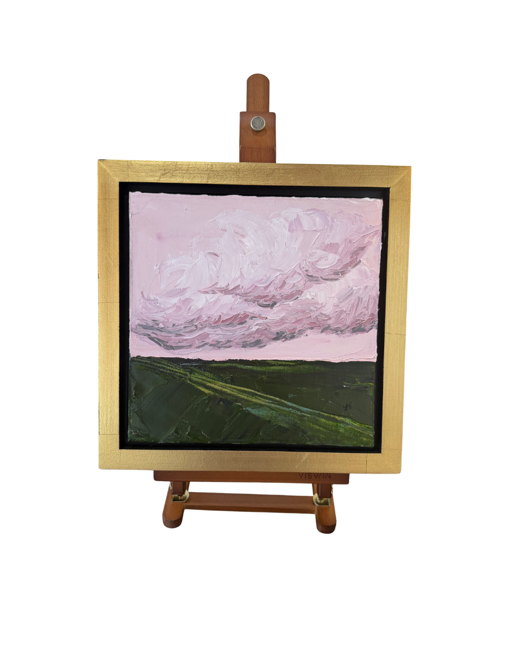'Panhandle Sky #51' Oil Painting with Easel