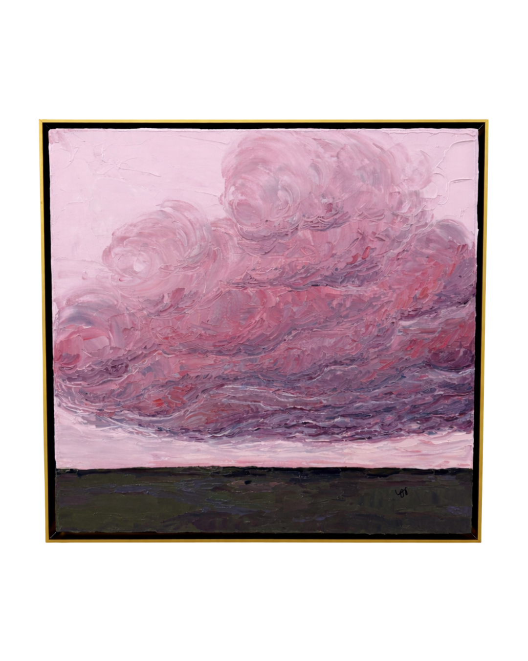Blush & Violet Sky Oil Painting