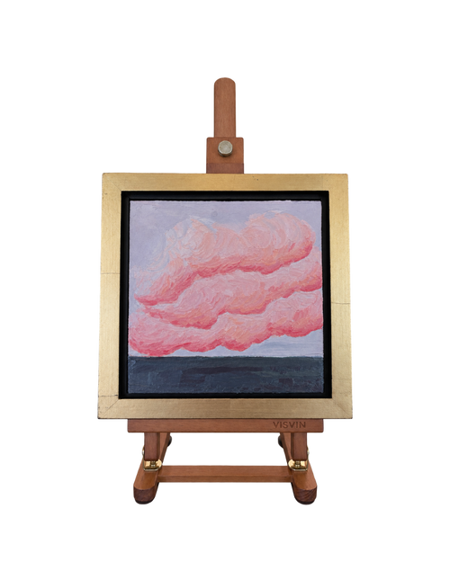 Load image 1 in gallery view. 'Panhandle Sky #43' Oil Painting with Easel