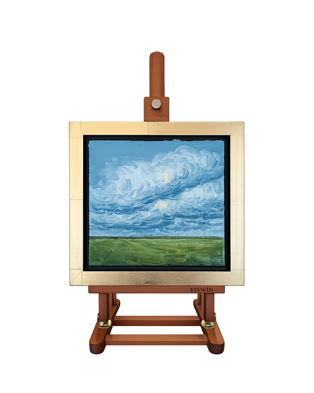'Panhandle Sky #42' Oil Painting with Easel