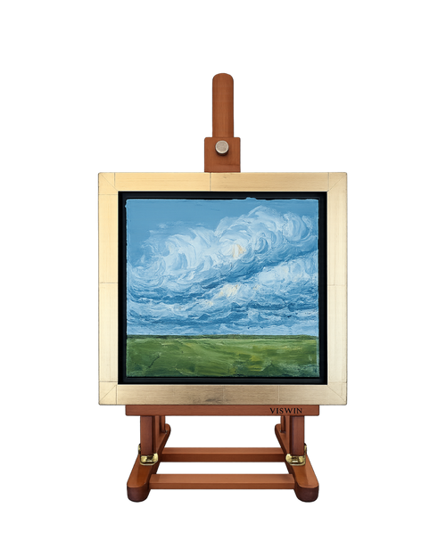 Load image 1 in gallery view. 'Panhandle Sky #42' Oil Painting with Easel