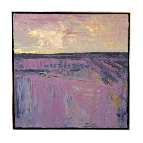 Load image 1 in gallery view. Lavender Dusk Oil Painting